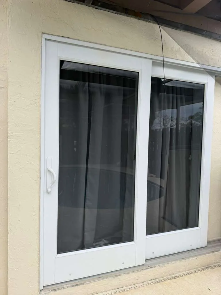 Impact sliding doors installed at a Treasure Coast oceanfront condo